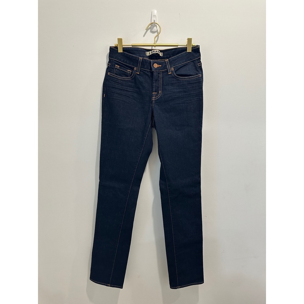 J Brand Curvy Fit Cigarette Leg Jeans Ink Dark Wash Low Rise 7014C012 Womens 28